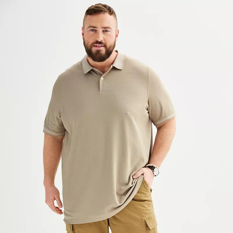 Big & Tall Sonoma Goods For Life Pique Polo, Mens Product Image