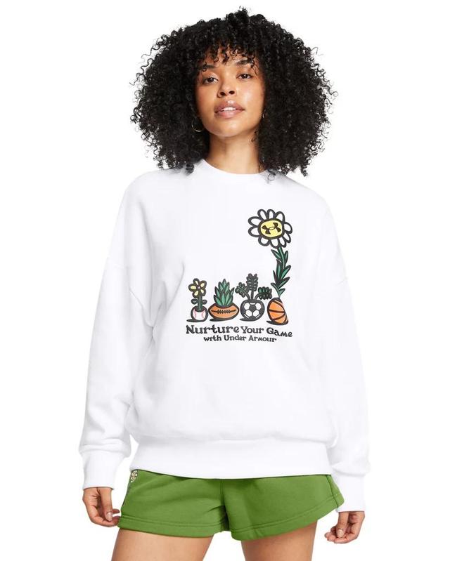 Women's UA Icon Heavyweight Terry Oversized Crew Product Image