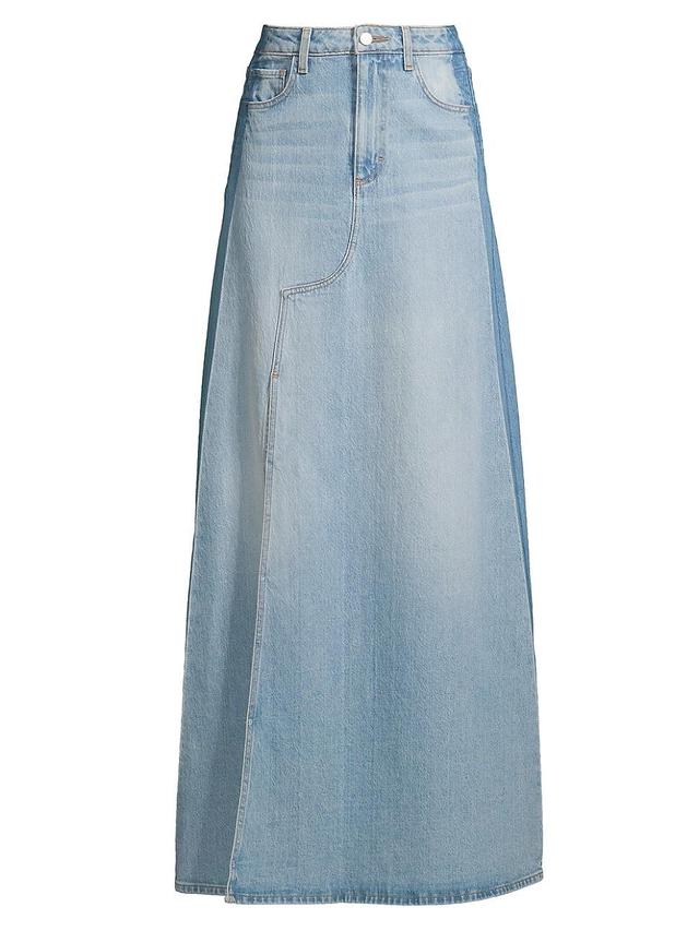 Womens Jean Denim Maxi Skirt Product Image