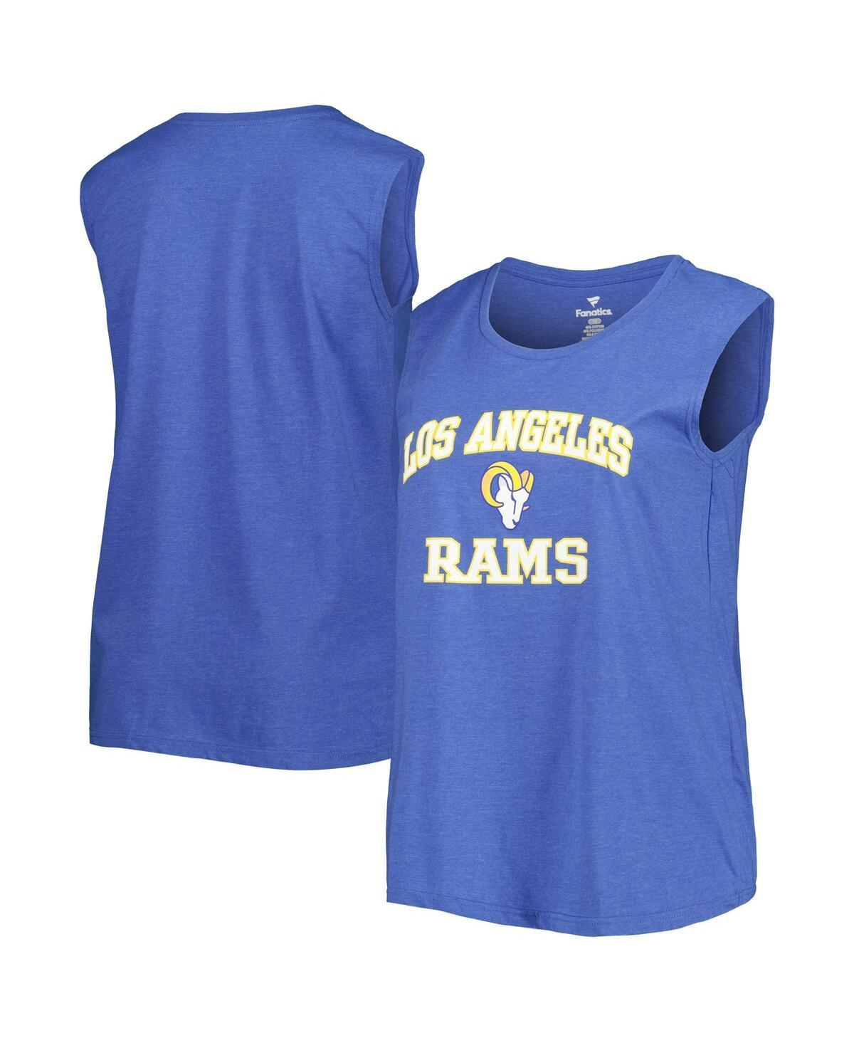 Womens Fanatics Branded Royal Los Angeles Rams Plus Size Tank Top Product Image