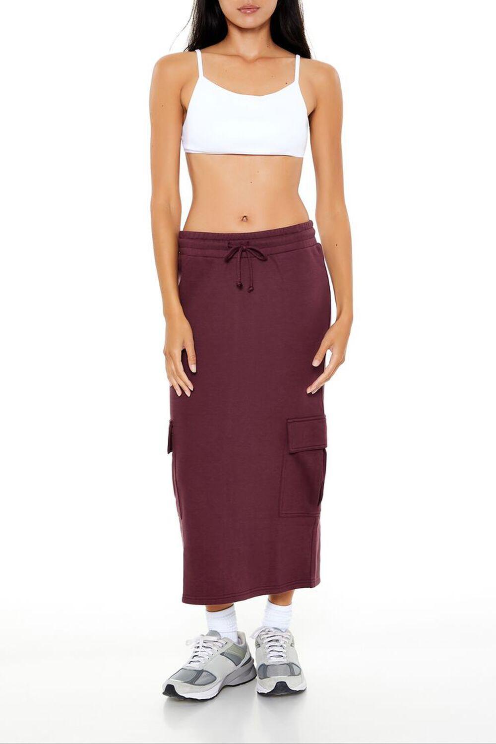 Fleece Cargo Midi Skirt | Forever 21 Product Image