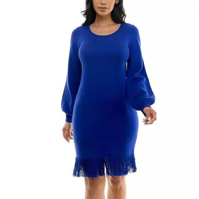 Womens Nina Leonard Sheath Sweater Dress Product Image