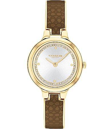 COACH Womens Chelsea Quartz Analog Gold Tone Stainless Steel Bracelet Watch Product Image