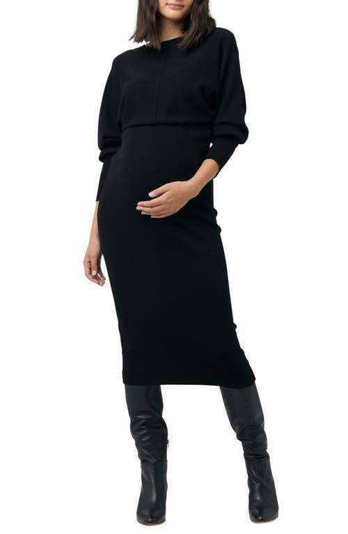 Ripe Maternity Sloan Long Sleeve Rib Stitch Maternity Dress Product Image