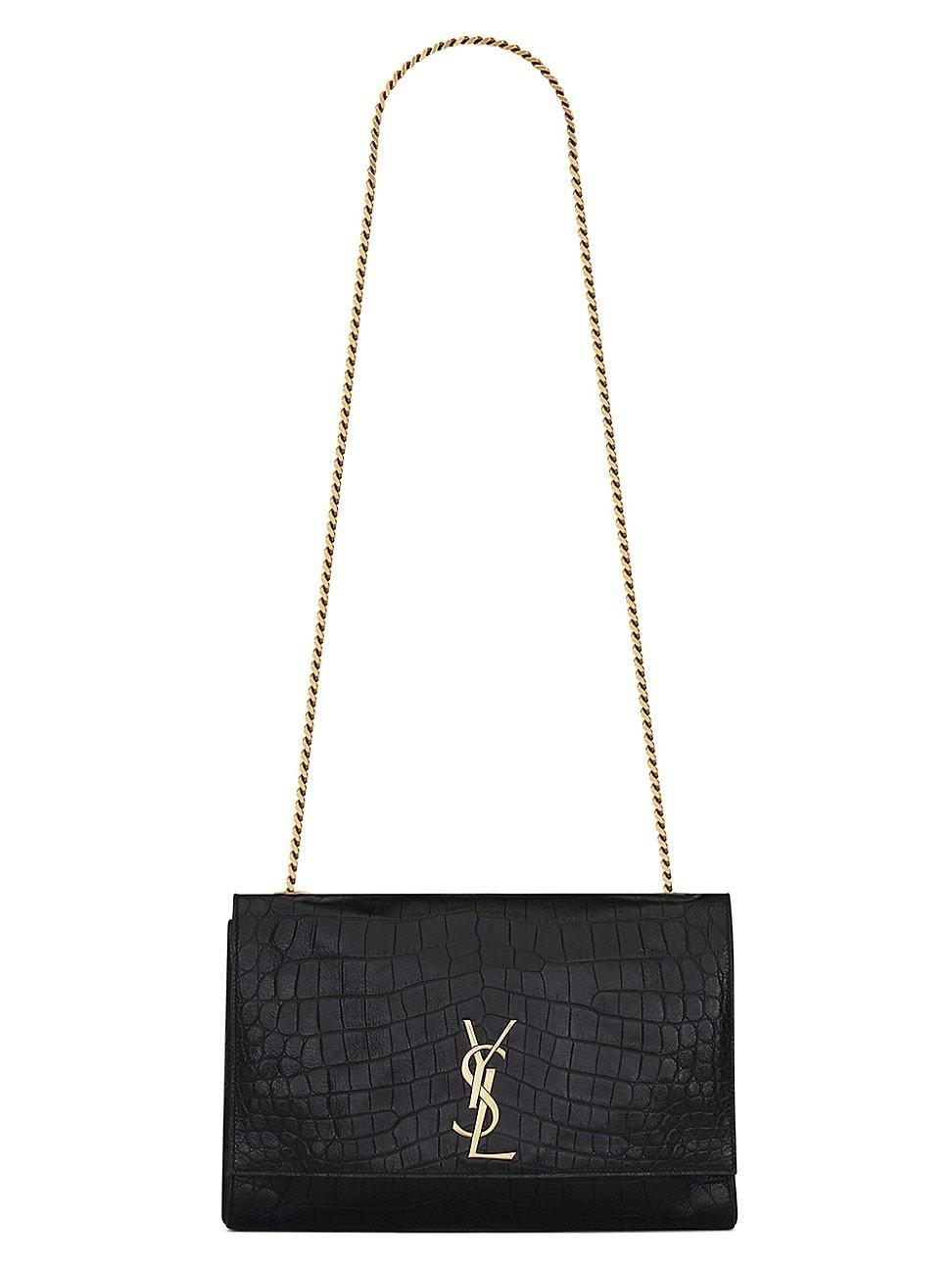 Womens Kate Medium Supple Reversible Chain Bag in Shiny Leather and Suede Product Image