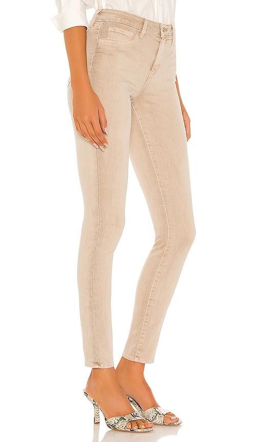 L'AGENCE Marguerite High Rise Skinny in Beige. - size 31 (also in 26, 32) Product Image