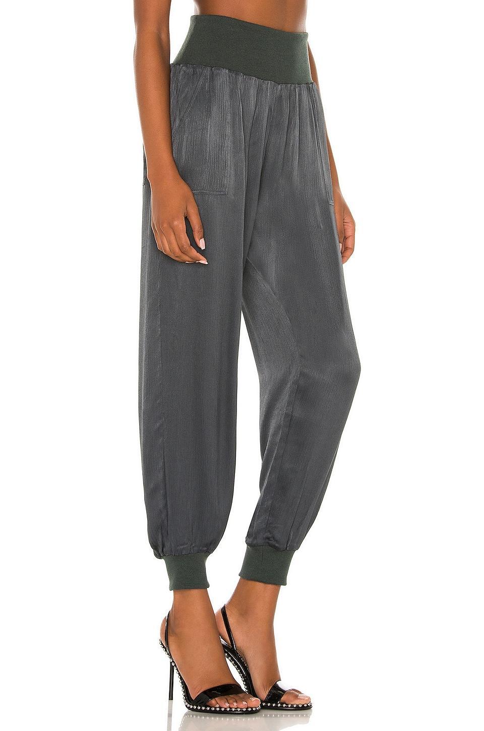 BLACK Sleek Textured Pant Bobi Product Image