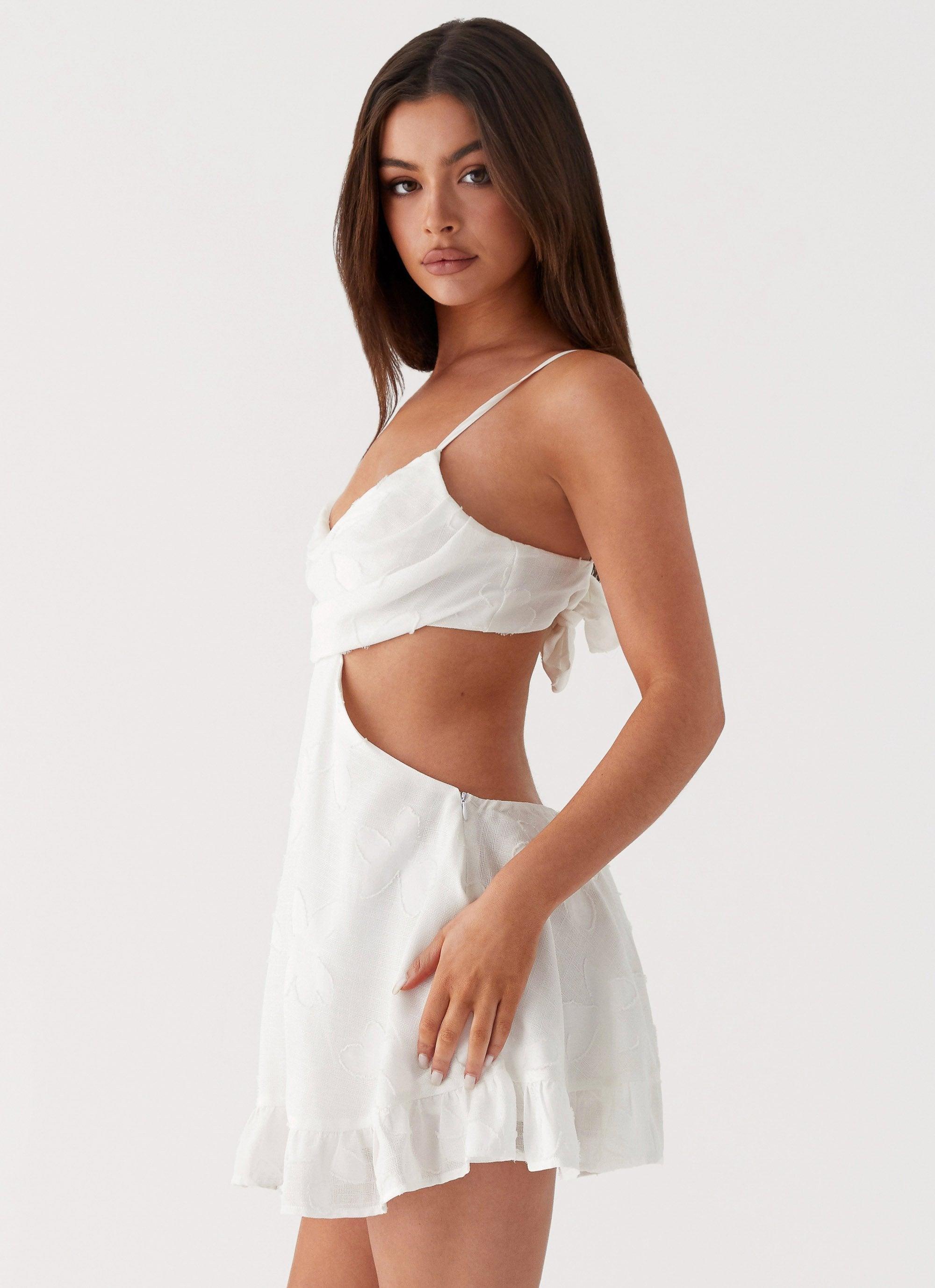 Dorothea Mini Dress - White Product Image