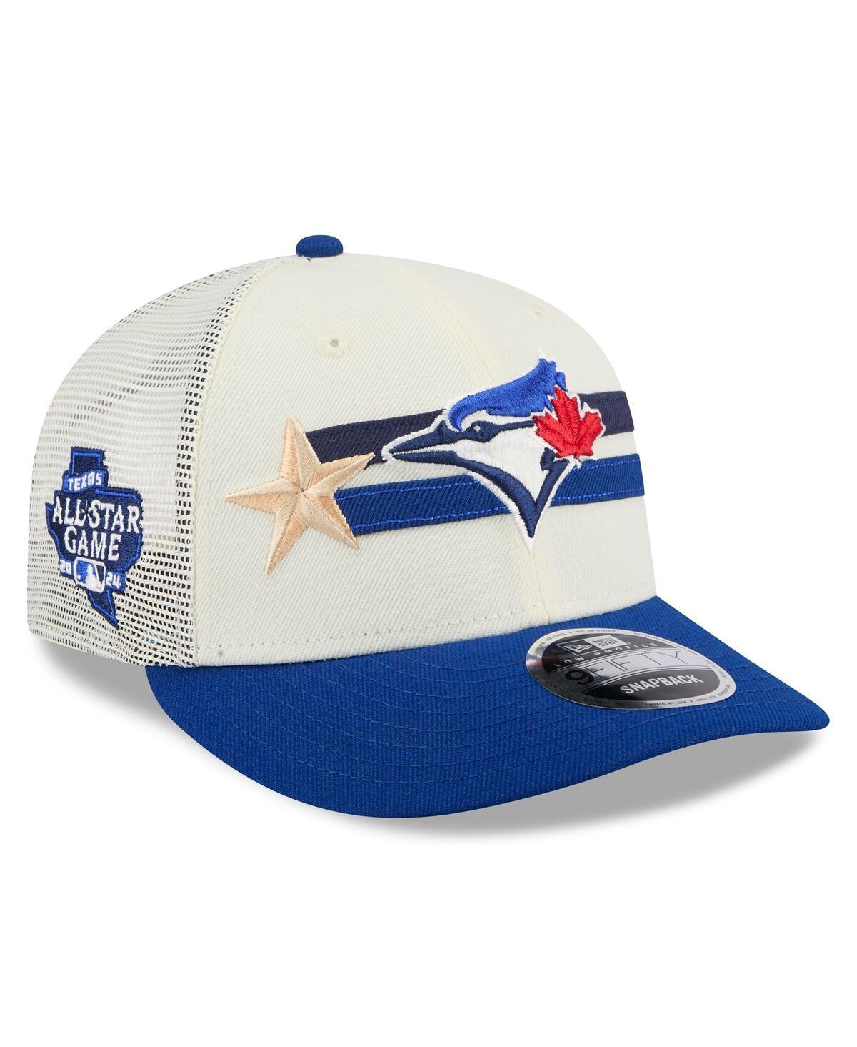 Mens New Era Cream/Royal Toronto Blue Jays 2024 MLB All-Star Game Workout Meshback Low Profile 9FIFTY Snapback Hat Product Image