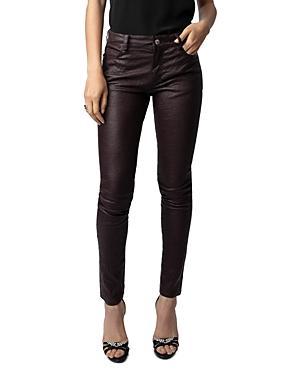 Zadig & Voltaire Textured Leather Pants Product Image