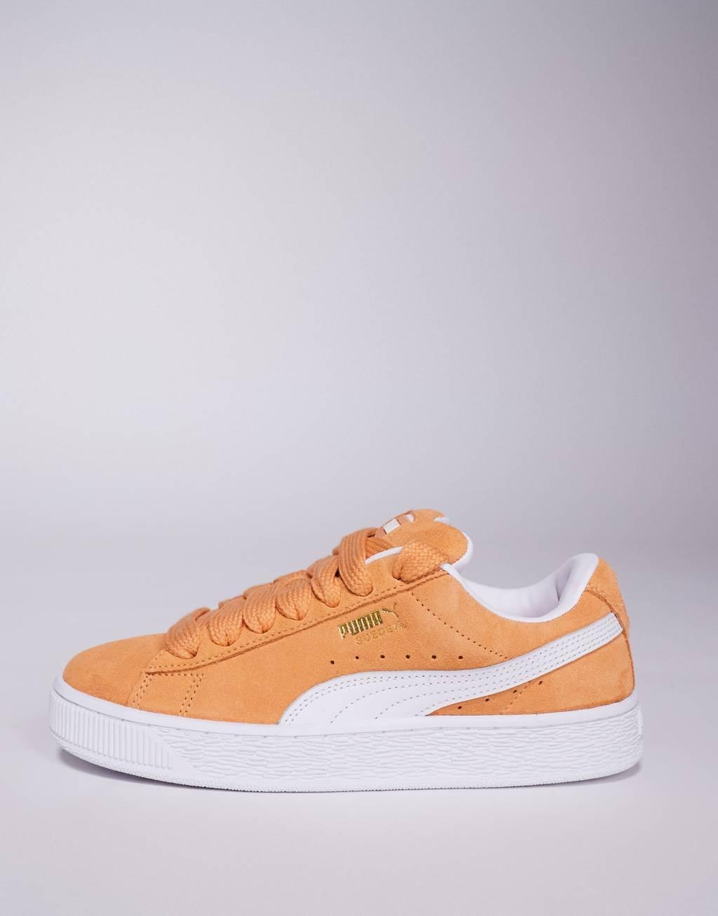 PUMA Suede XL sneakers in mustard yellow and white Product Image