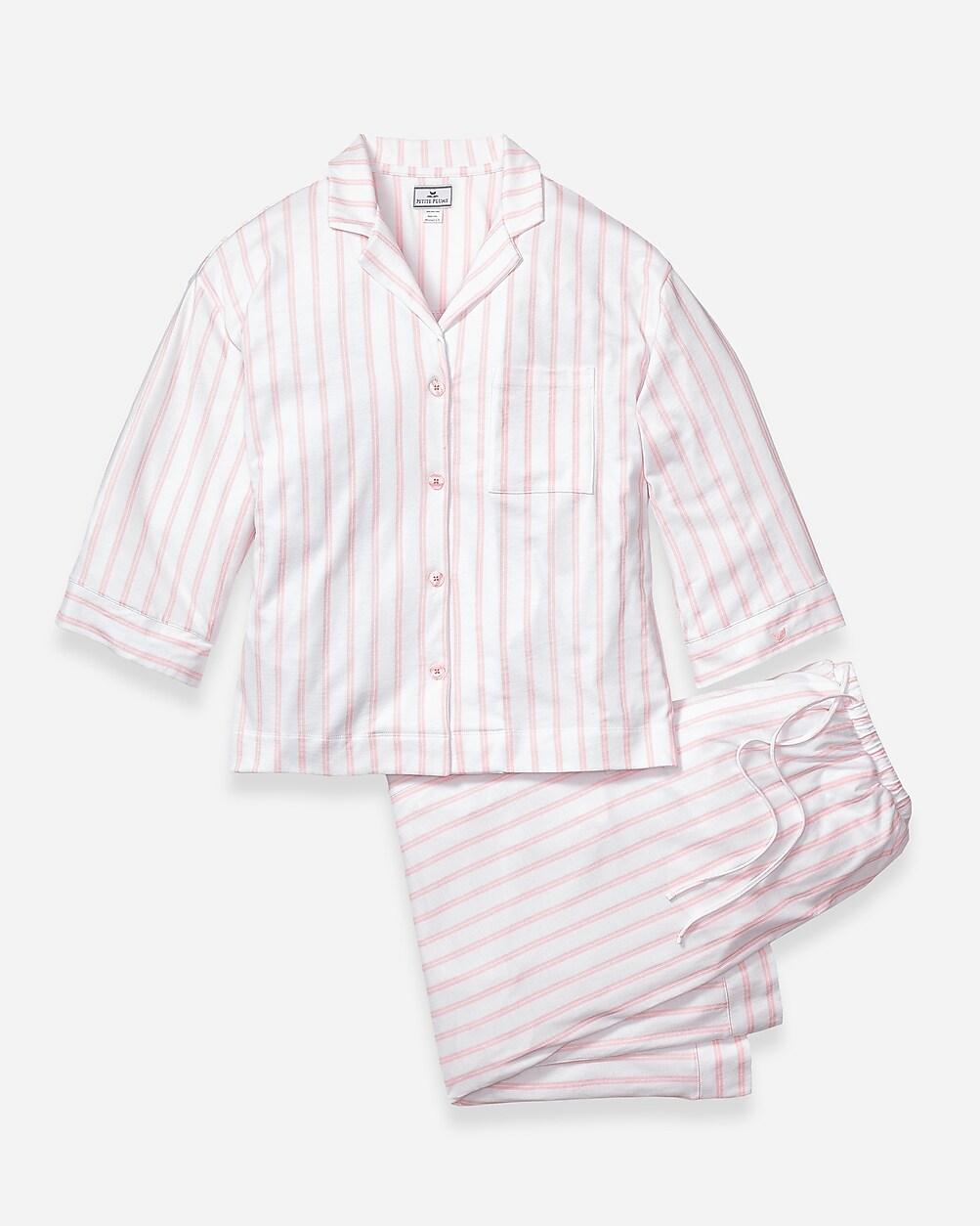 Petite Plume™ women's wide-leg pajama set in luxe Pima cotton Product Image