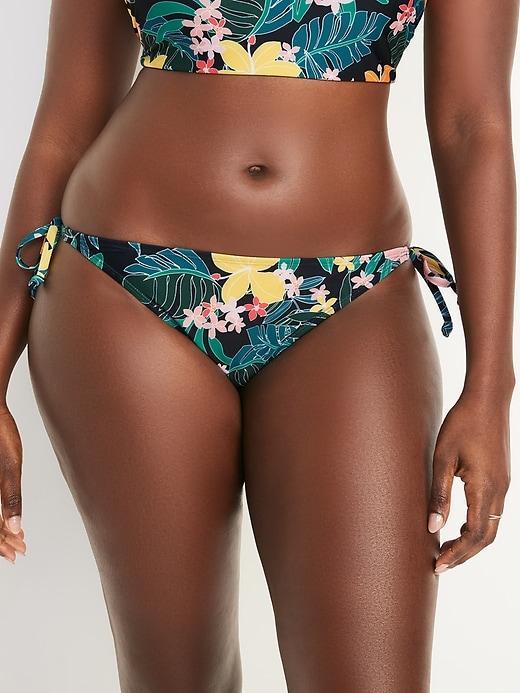 Low-Rise String Bikini Swim Bottoms Product Image