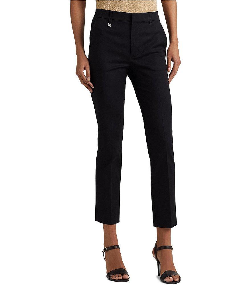 Lauren Ralph Petite Size Lauren Stretch Cotton Blend Cropped Pants Product Image