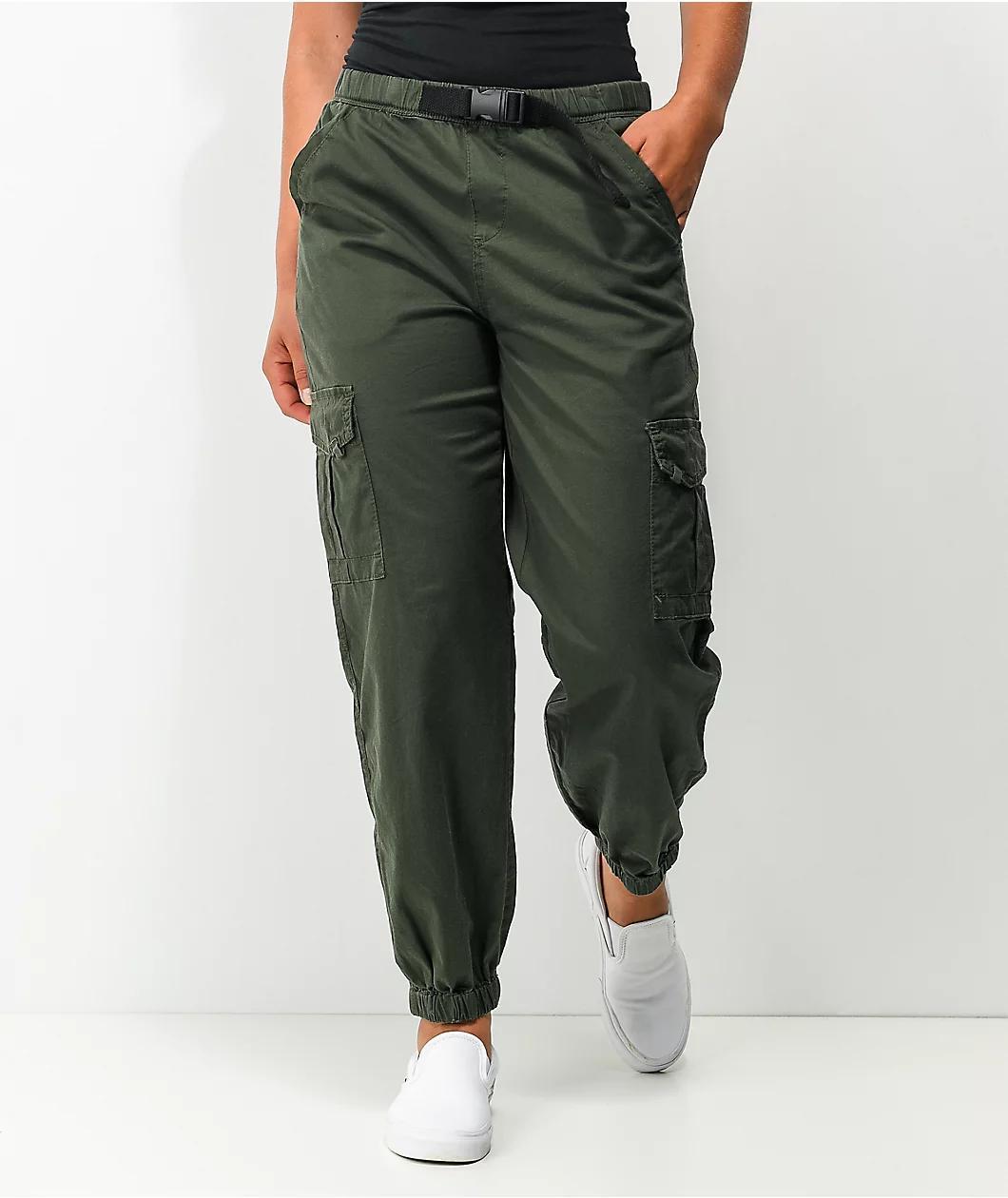 Unionbay Vaughn Green Cargo Jogger Pants Product Image