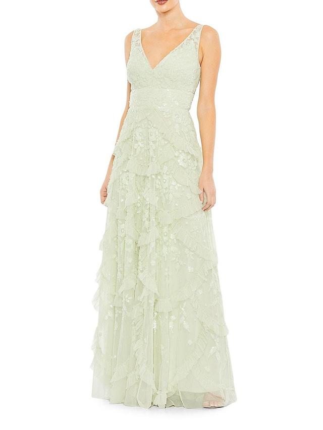 Womens Tiered A-Line Gown Product Image