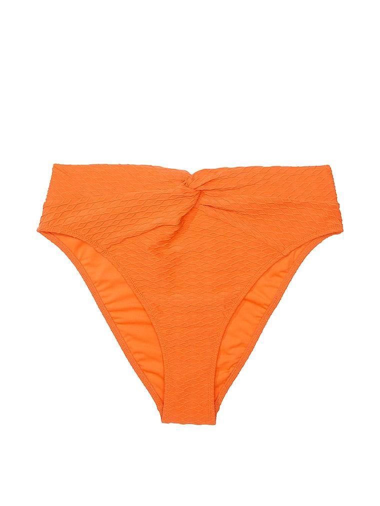 Mix & Match High-Waist Twist Cheeky Bikini Bottom Product Image