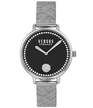 Versus Versace Womens Two-Hand Quartz La Villette Silver-Tone Stainless Steel Bracelet 36mm Product Image