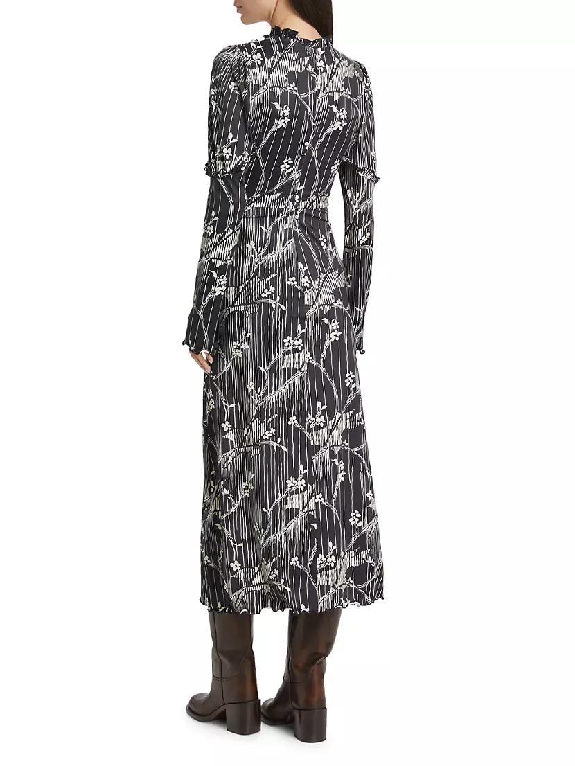 Floral Long-Sleeve Maxi Dress Product Image