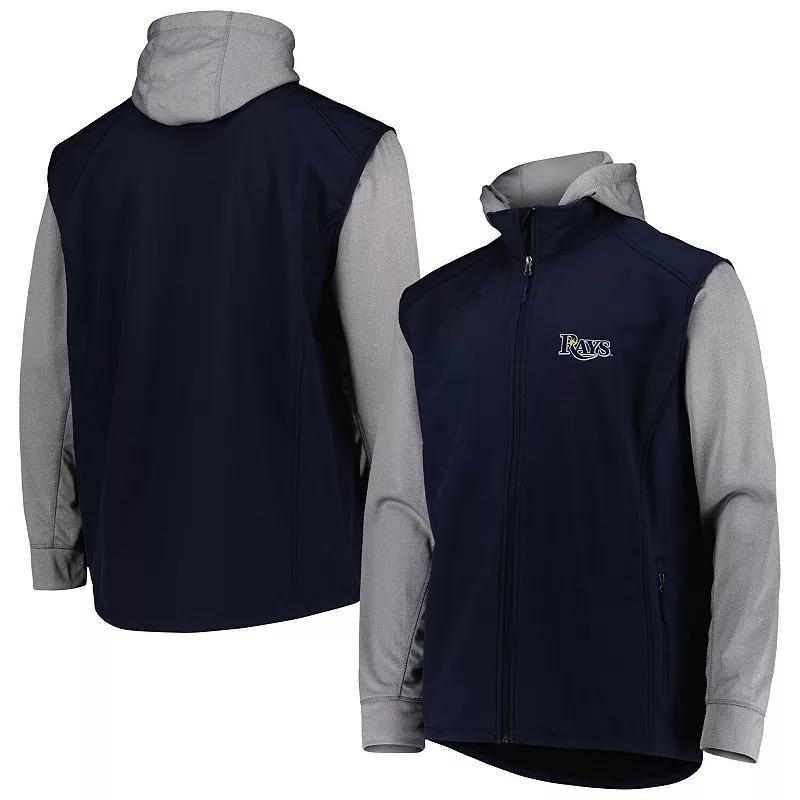 Mens Dunbrooke /Heather Gray Tampa Bay Rays Alpha Full-Zip Jacket Blue Product Image