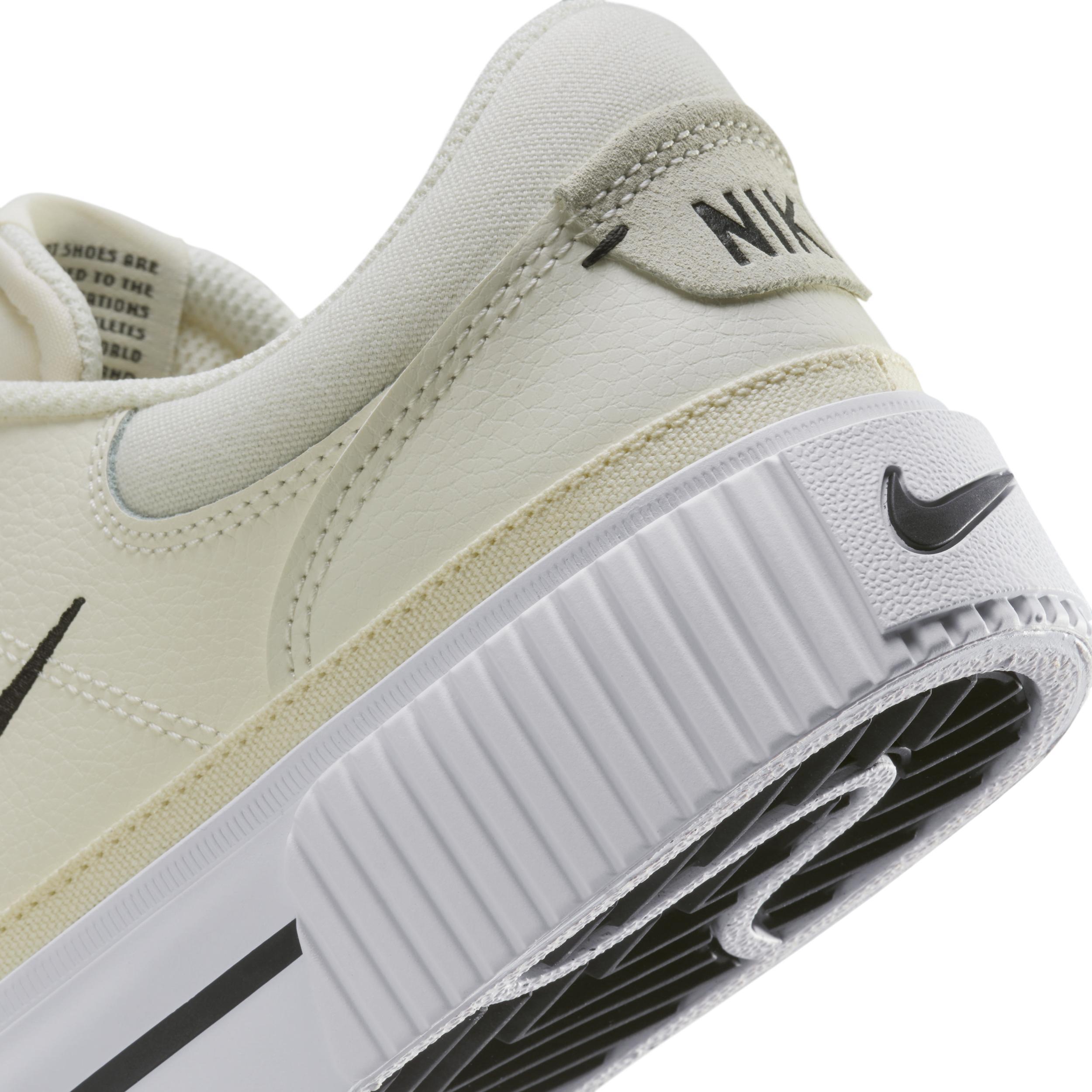 Nike Womens Court Legacy Lift Platform Casual Sneakers from Finish Line - WHITE Product Image