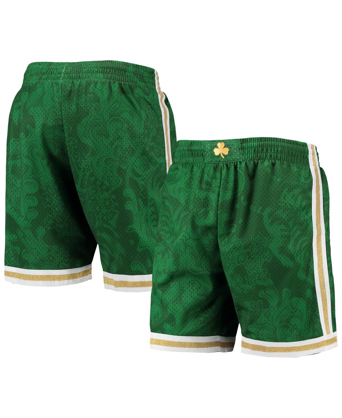 Mens Mitchell & Ness Kelly Green Boston Celtics Hardwood Classics Lunar New Year Swingman Shorts Product Image