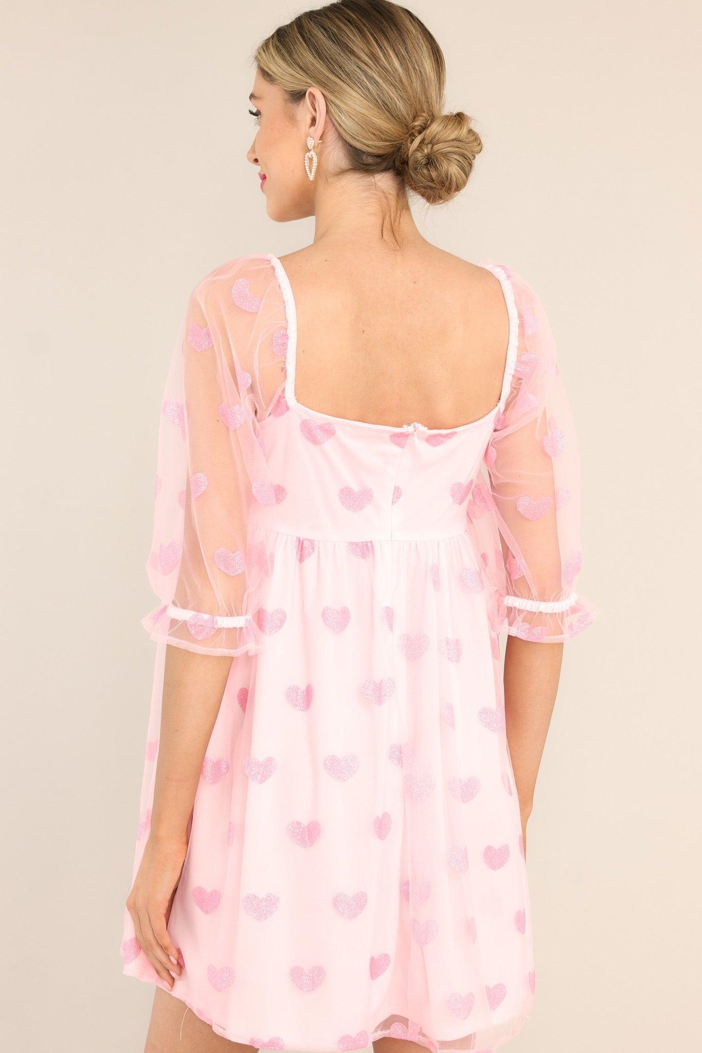 Dream Romance Light Pink Mini Dress Product Image