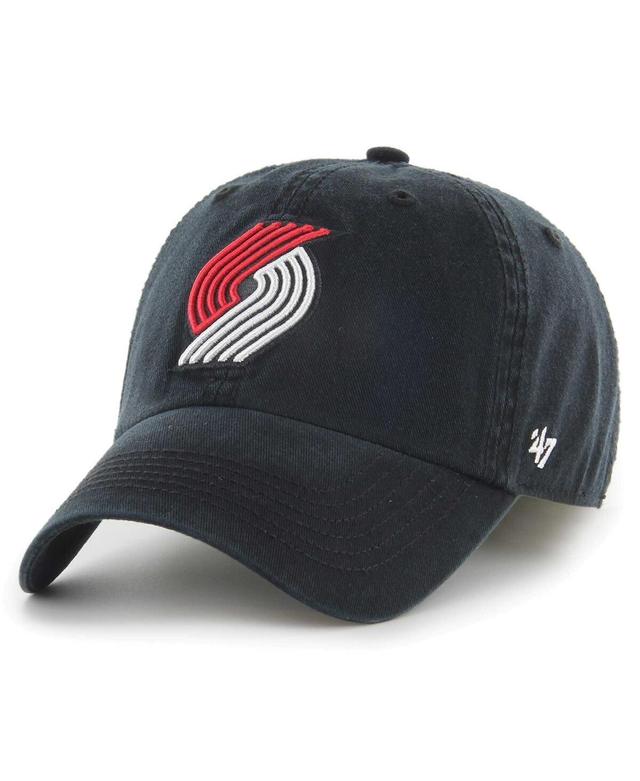 Mens 47 Brand Black Portland Trail Blazers Classic Franchise Fitted Hat Product Image