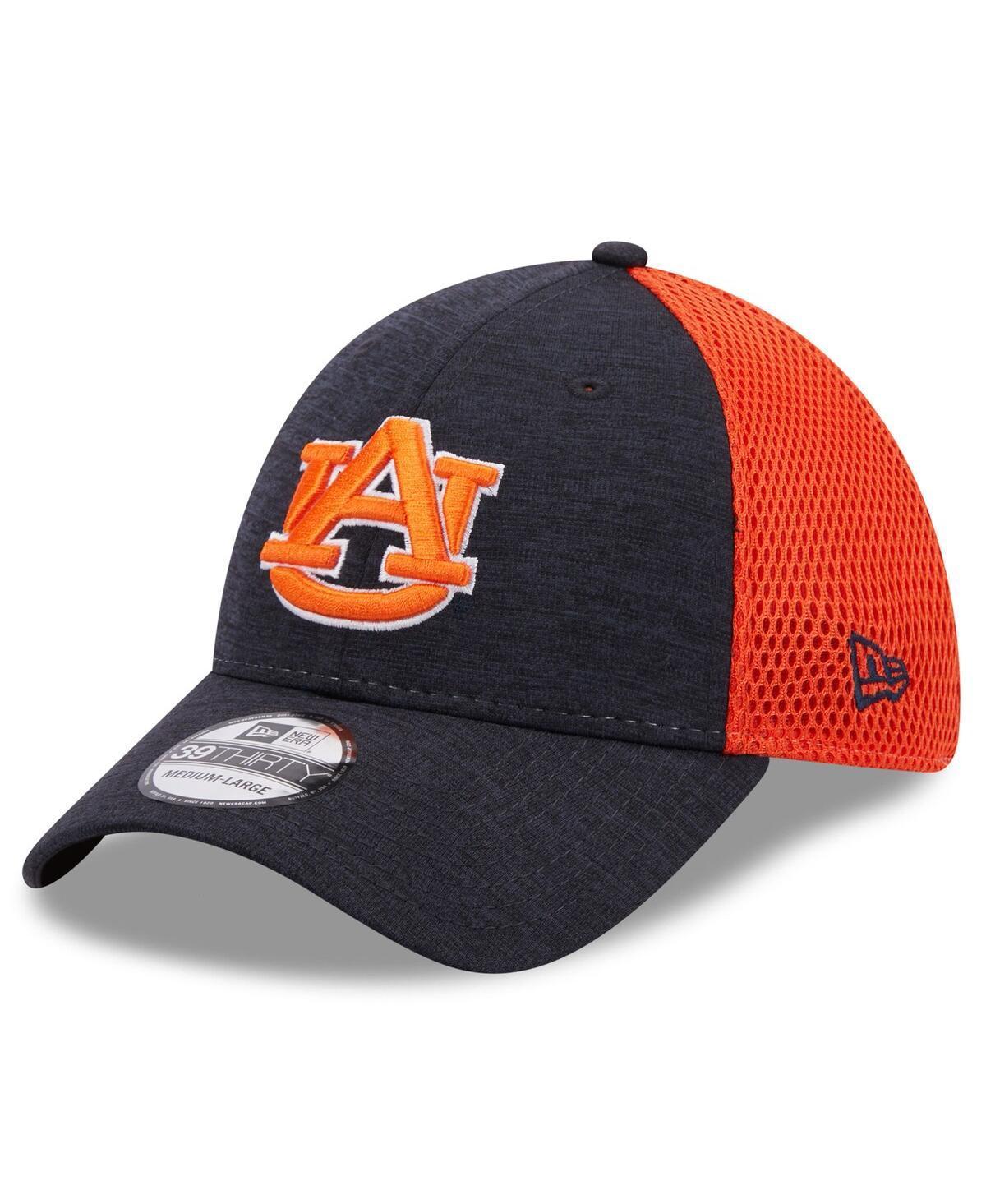 Mens New Era Auburn Tigers Shadowed Neo 39THIRTY Flex Hat Blue Product Image