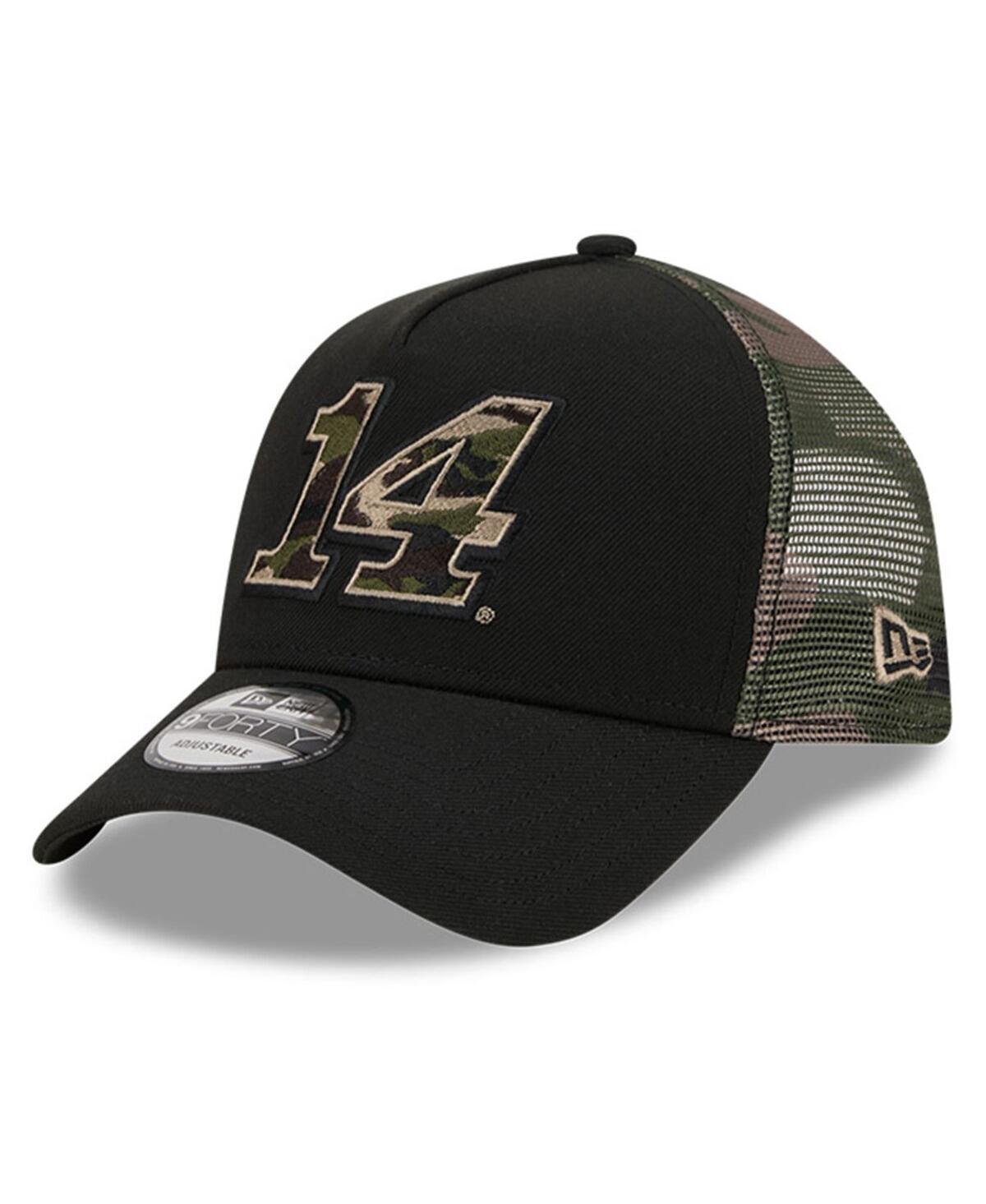 Mens New Era  Black Chase Briscoe  Camo 9FORTY A-Frame Trucker Adjustable Hat Product Image