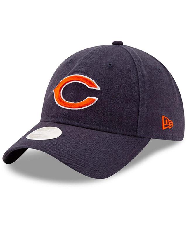 Womens New Era Chicago Bears Core Classic Primary 9TWENTY Adjustable Hat, Blue Product Image