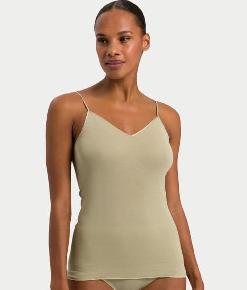 Womens Cotton Seamless V-Neck Camisole Product Image