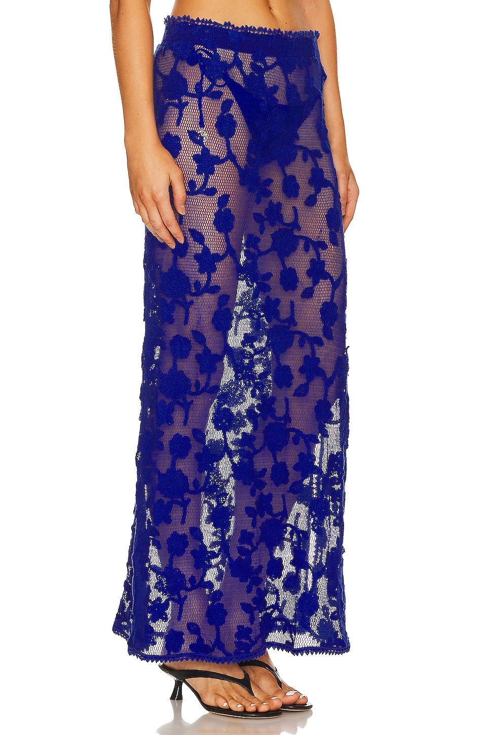 x REVOLVE Cyprus Maxi Skirt Agua Bendita Product Image