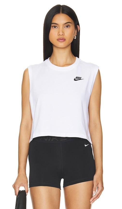 Club Cropped Sleeveless T-Shirt Product Image