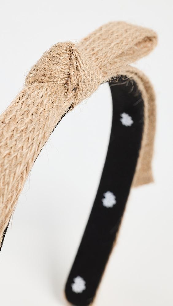 Lele Sadoughi Raffia Bardot Ribbon Slim Headband | Shopbop Product Image