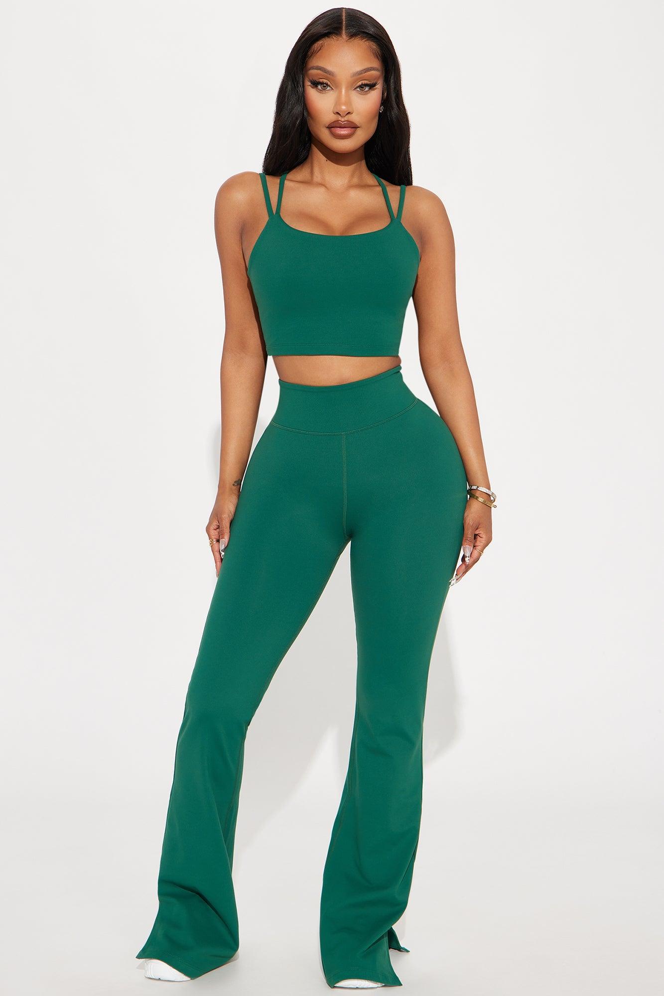 Power Flow Super Soft Active Yoga Pant - Emerald Product Image