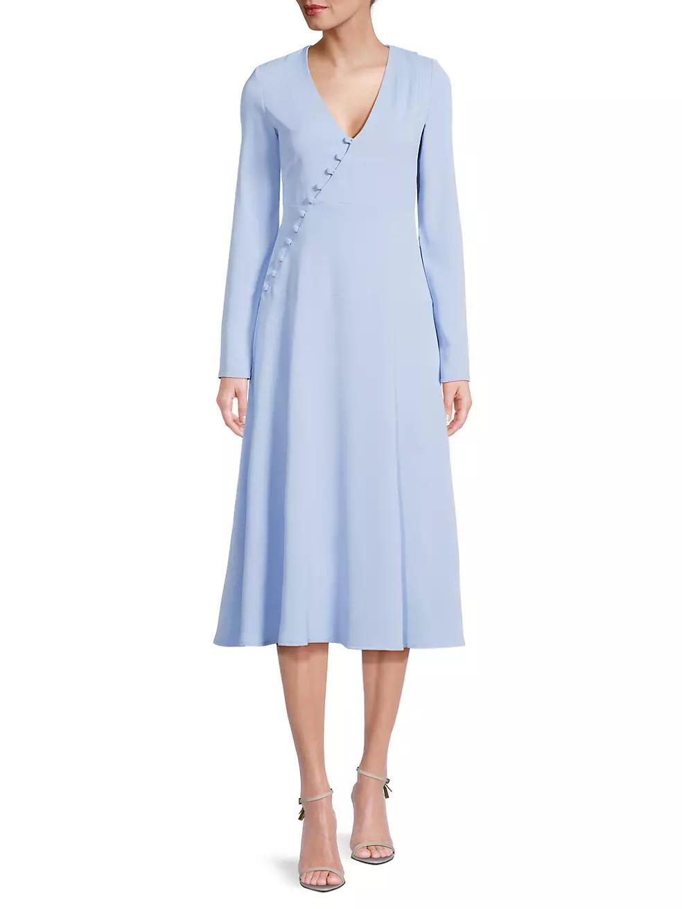 Ladylike Button Midi-Dress Product Image