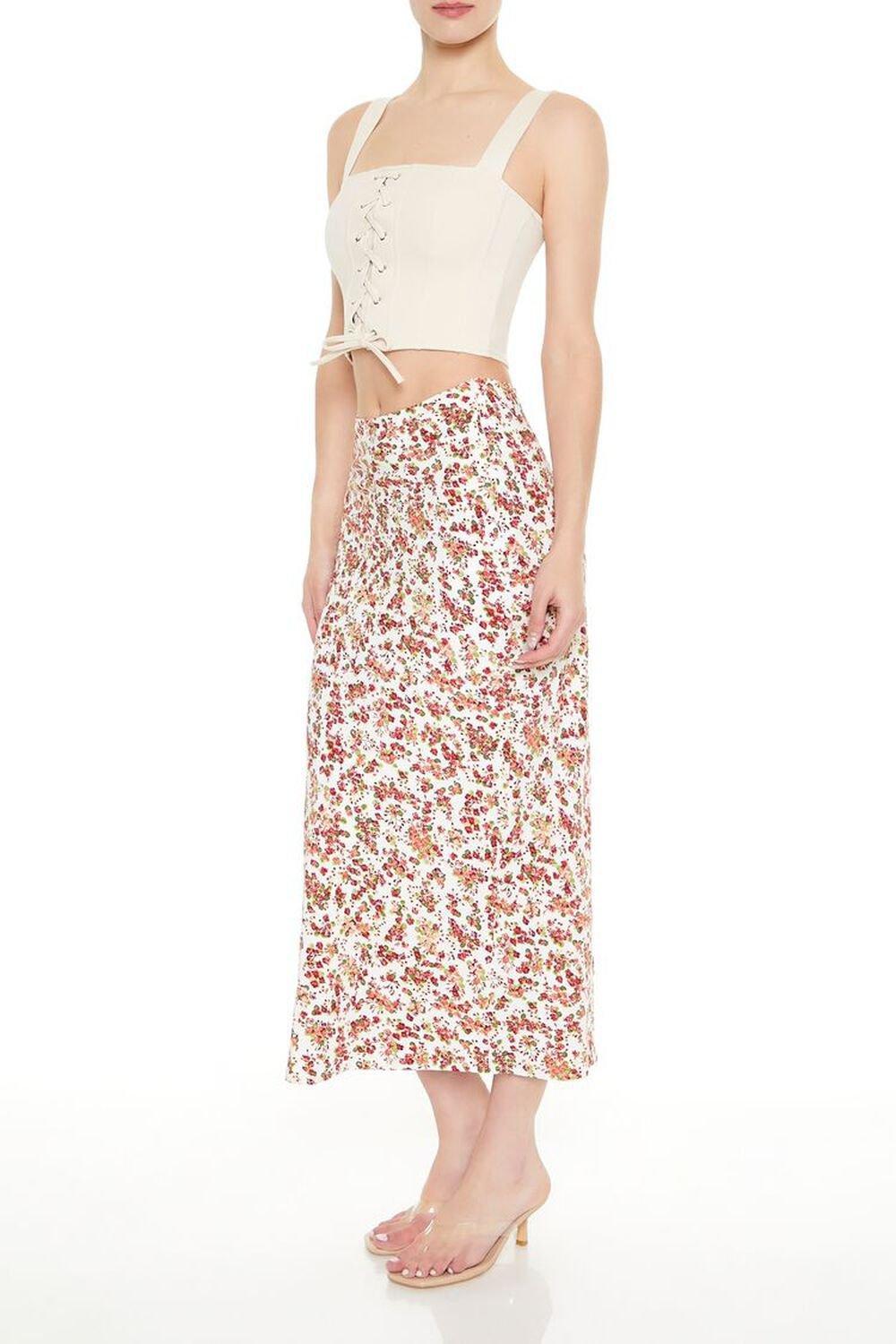 Floral Print Straight Maxi Skirt | Forever 21 Product Image