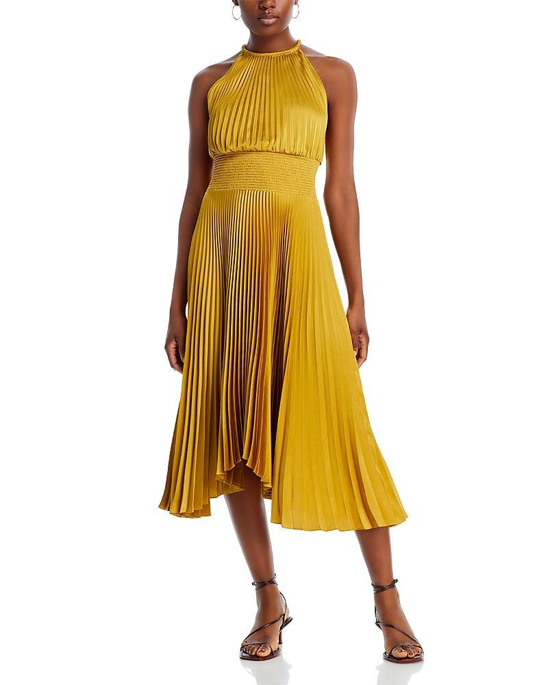 A. L.C. Renzo II Pleated Sleeveless Midi Dress Product Image