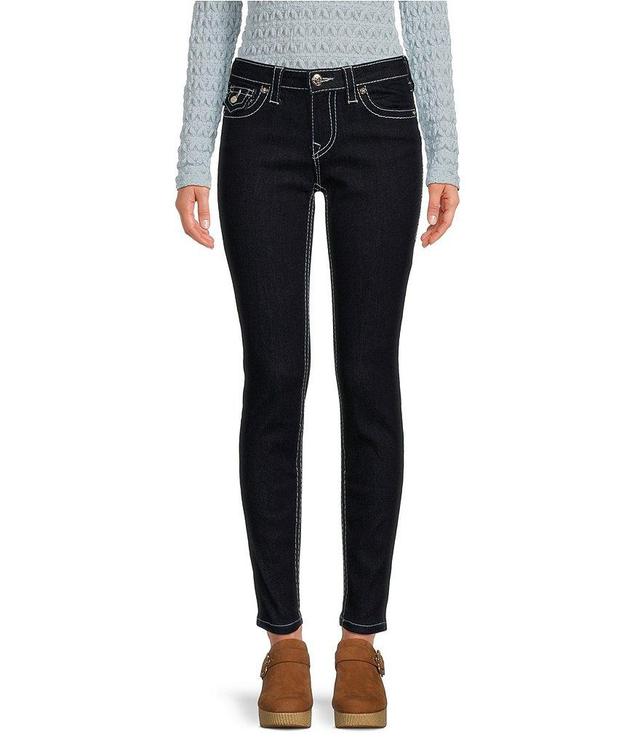 True Religion Jennie Mid Rise Curvy Skinny Flap Pocket Jeans Product Image