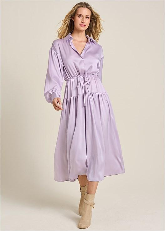 Long Sleeve Shirt Dress Product Image