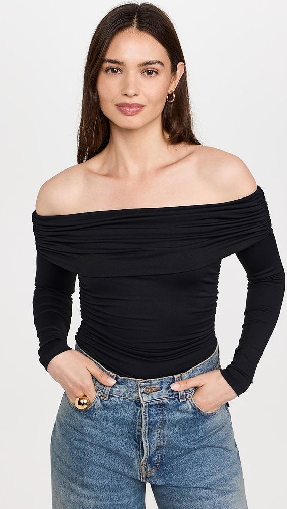 Susana Monaco Off Shoulder Gathered Top | Shopbop Product Image