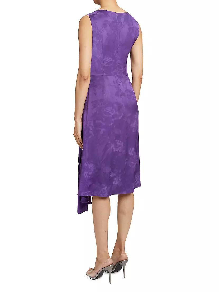 Floral Jacquard Midi-Dress Product Image