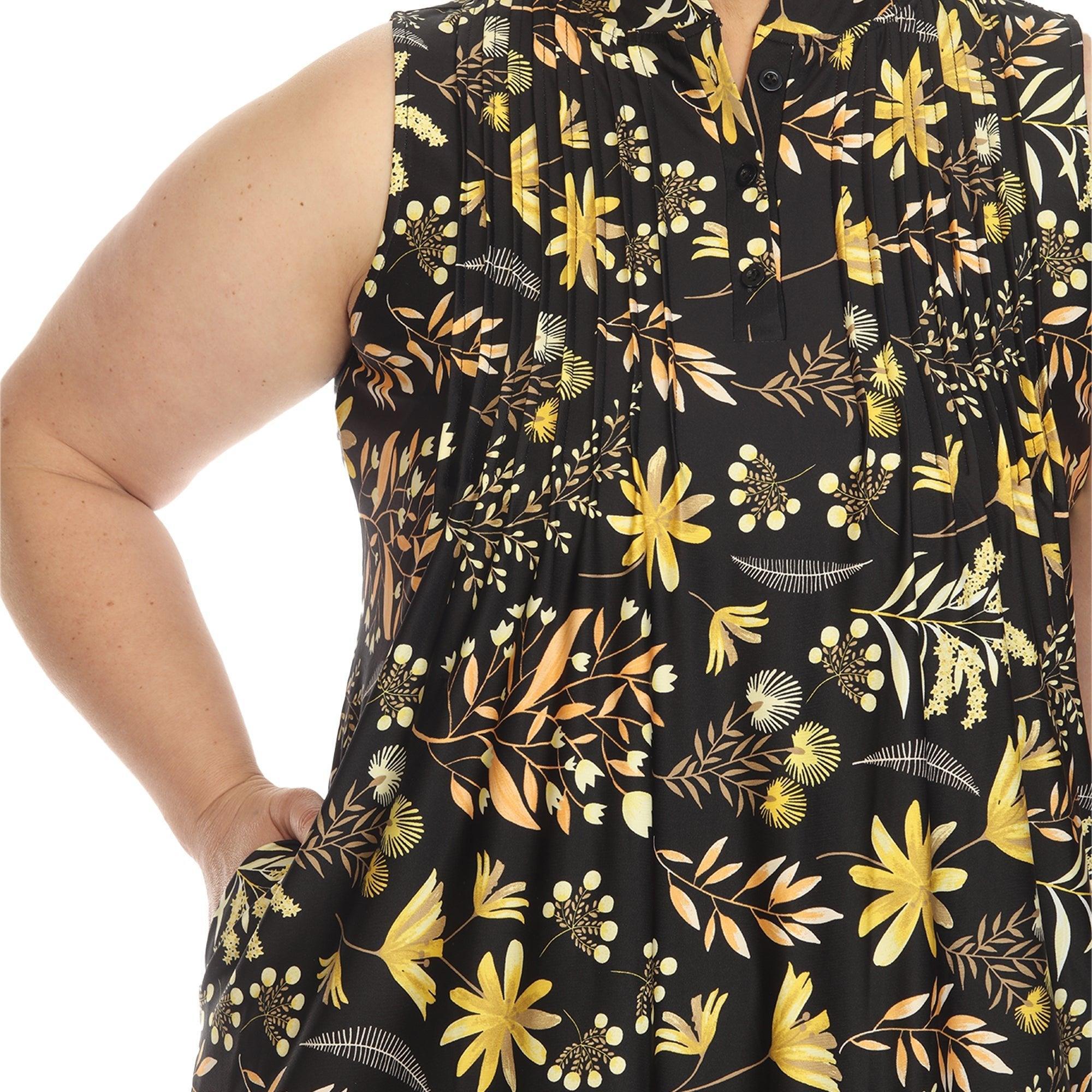 Floral Sleeveless Tunic Top - Plus Product Image