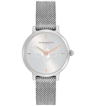 Olivia Burton Signature Bees Leather Strap Watch, 28mm Product Image