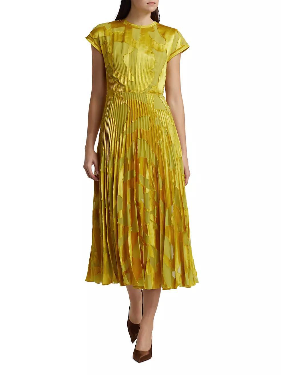 Abstract Fil Coupe Fit-&-Flare Midi-Dress Product Image