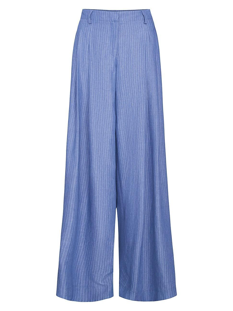 Womens Didi Pinstriped Twill Pants Product Image