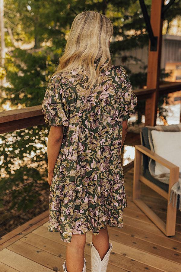 Catching Fall Feels Button Down Mini Dress Product Image