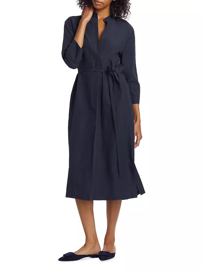 Cotton-Blend Midi-Dress Product Image