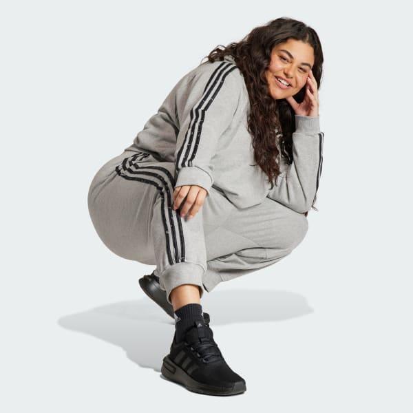 Essentials 3-Stripes Animal Print Relaxed Hoodie (Plus Size) Product Image